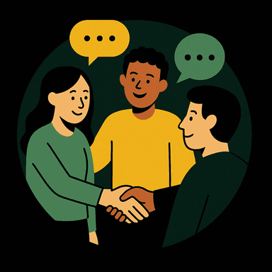 Peer accountability in a curated community